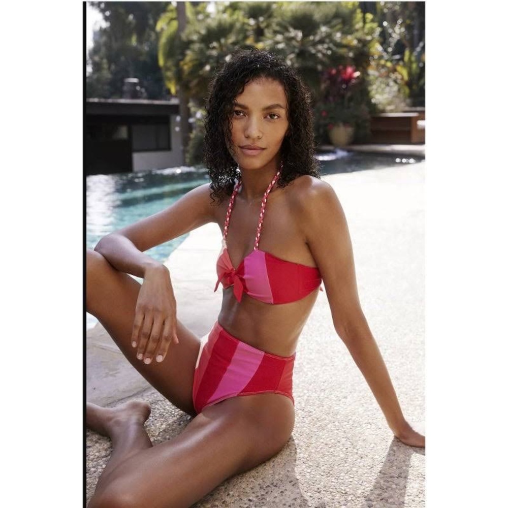 Anthropologie Paper London Mollie Bikini Top Stephanie High Waist Bottom SM